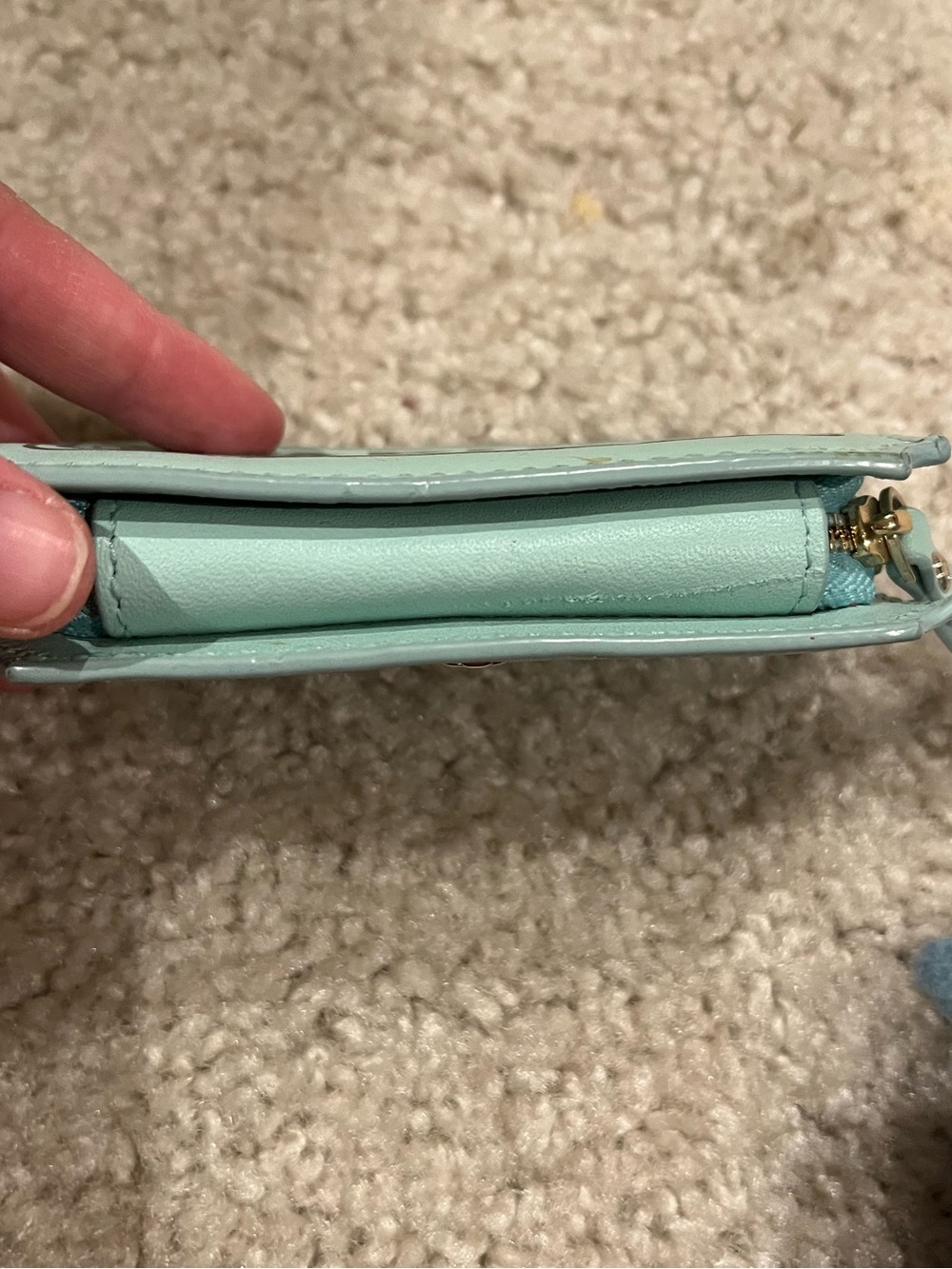 Kate Spade Rare Admit One Ticket Zip Wallet - Mint Green - Picture 14 of 14